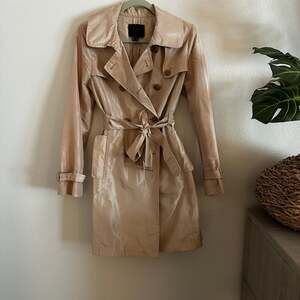 J. Crew Collection Silk Taffeta Trench Coat